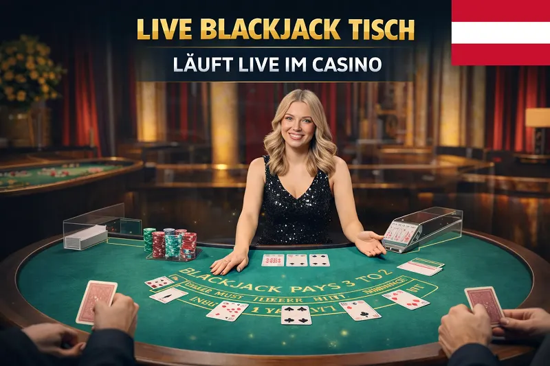 Live-Blackjack im Online-Casino für Spieler in Österreich